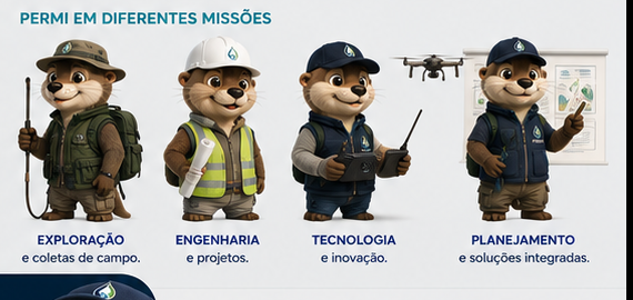 Permi em diferentes missoes: exploracao, engenharia, tecnologia e planejamento.